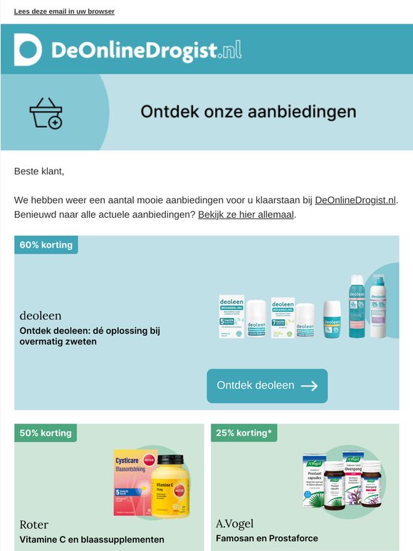 Deoleen, Roter, Seepje en vele andere aanbiedingen!