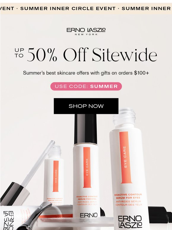 Summer's Best Skincare: Up to 50% Off ☀️