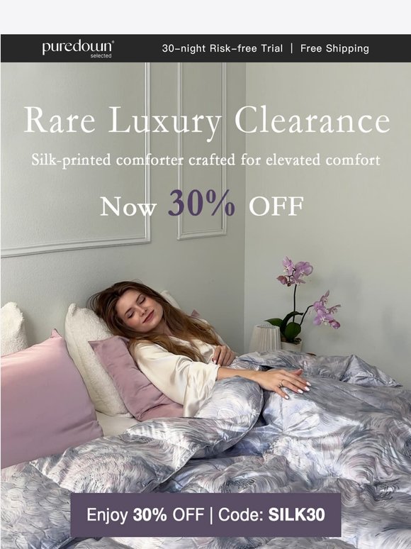 Clearance Alert: 30% OFF Luxury Items