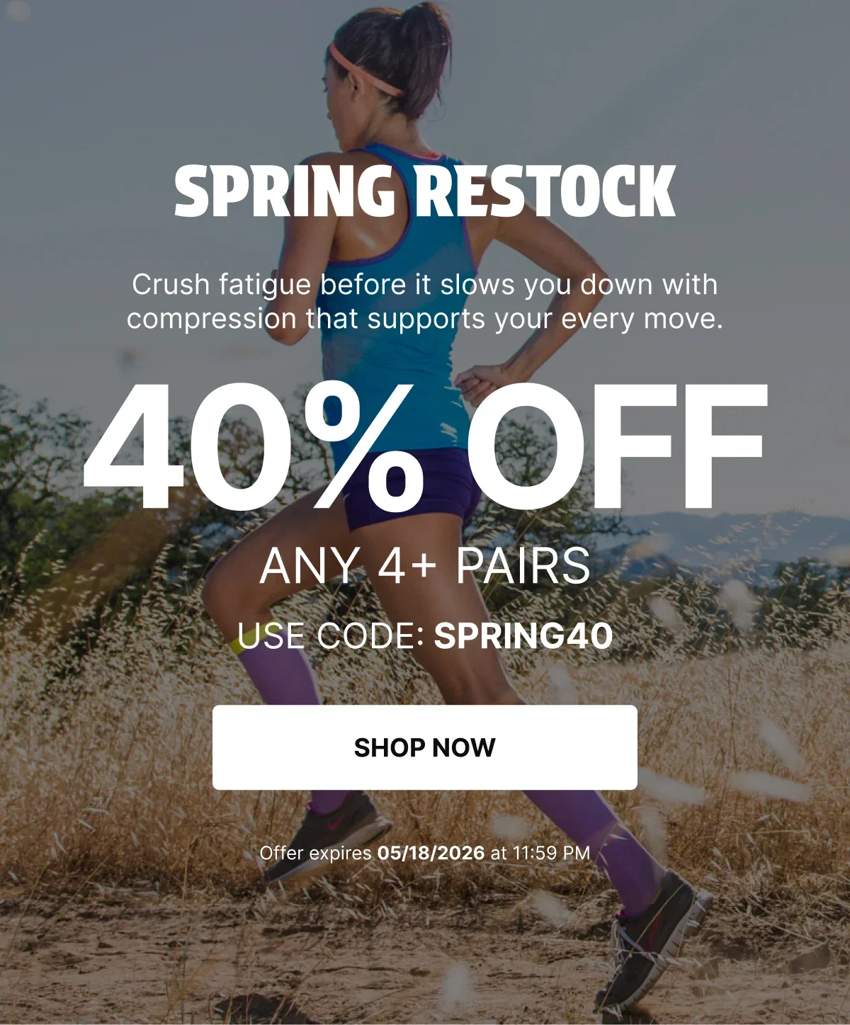 Spring Restock | 40% OFF Any 3+ Pairs* | Use Code: SPRING40