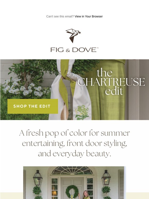 A Fresh Pop of Chartreuse for Summer