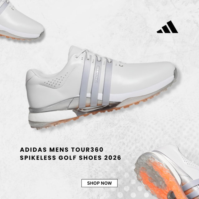 adidas Mens Tour360 Spikeless Golf Shoes 2026