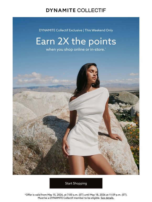 This Weekend Only: Earn 2X the Points
