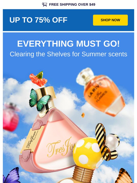 Must-Go Inventory: Save Up to 75%