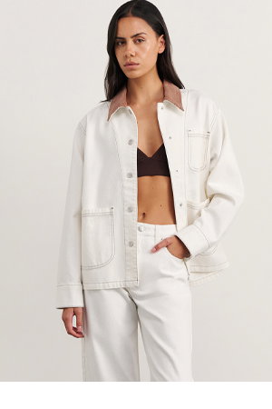 JAG Lucia Barrel Leg Jean White