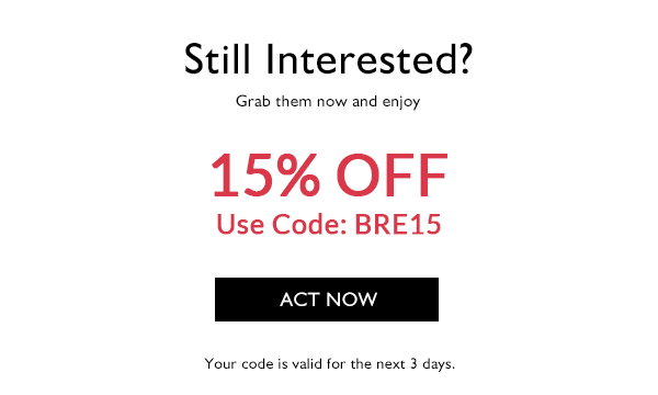 15% off, use code: BRE15