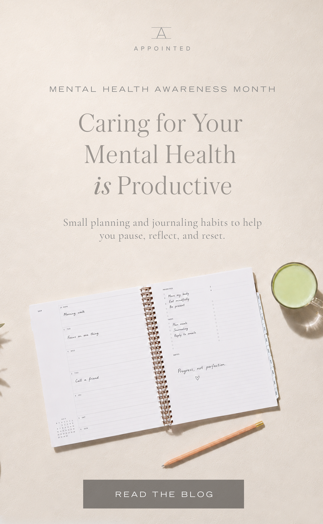 Appointed planning tools for a calmer daily routine.