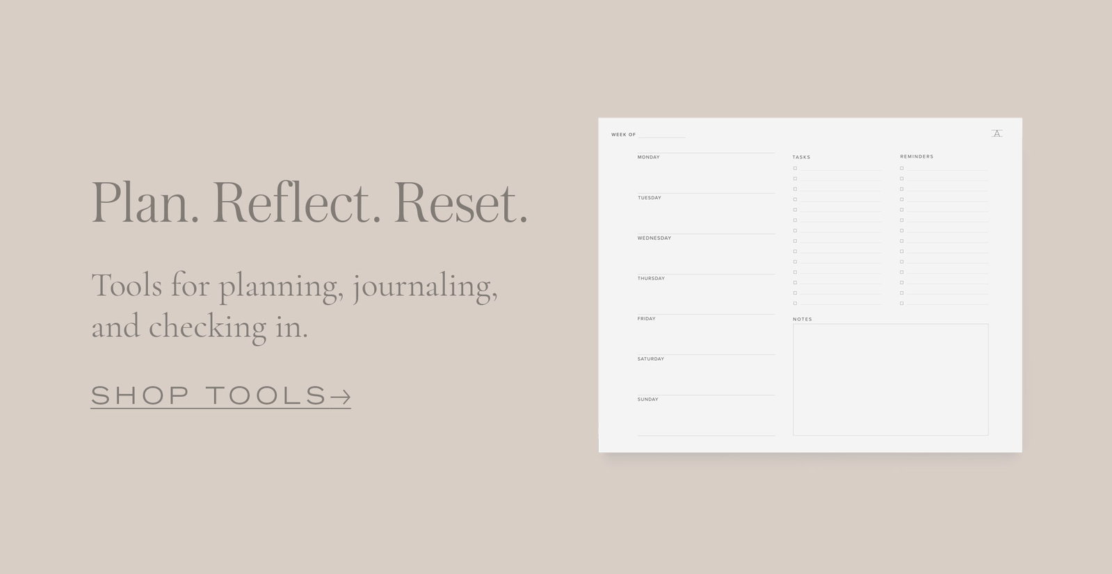 Shop Planning Tools