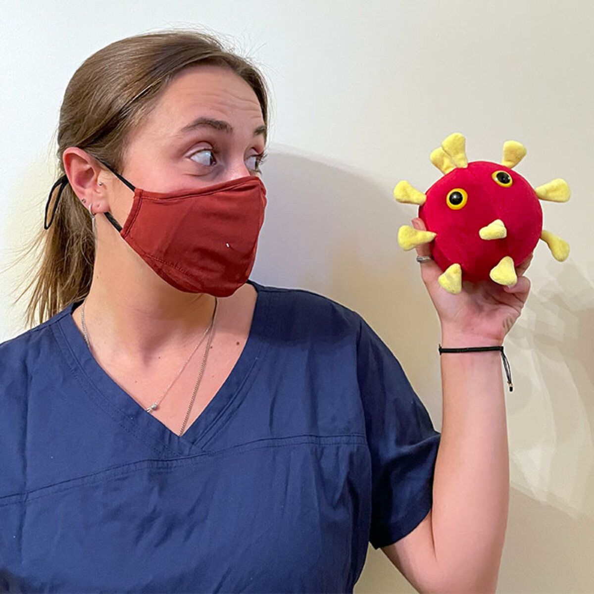 Nurse with Covid plush