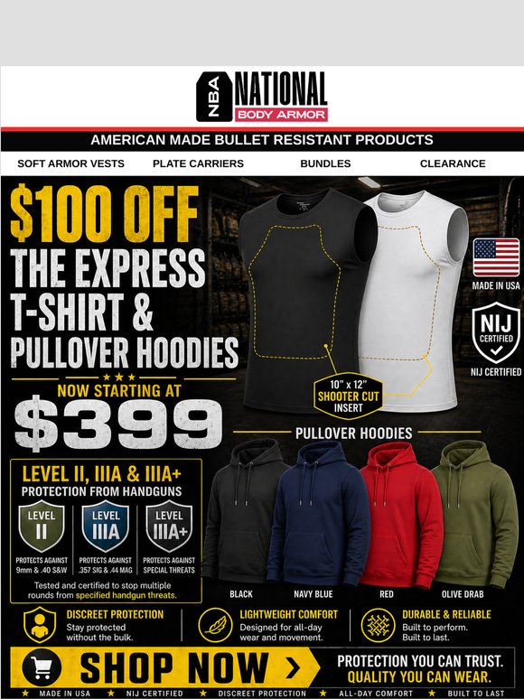 $100 OFF The Bulletproof Hoodie – Now Just $399