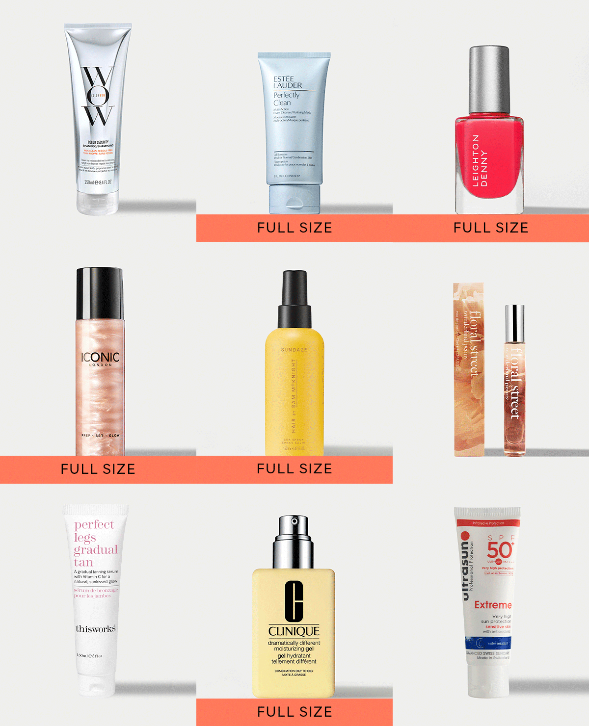 Contents of the M&S Summer Beauty Bag