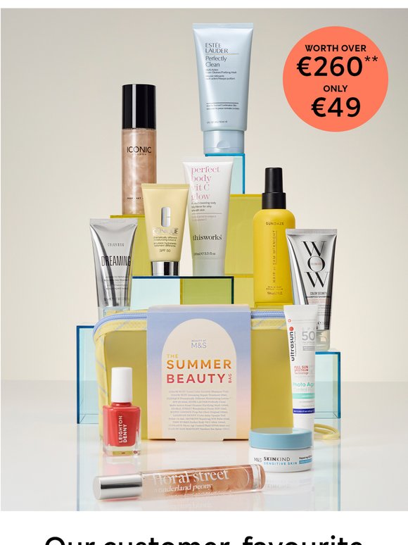 Our new summer beauty bag is only €49 (worth €260!)