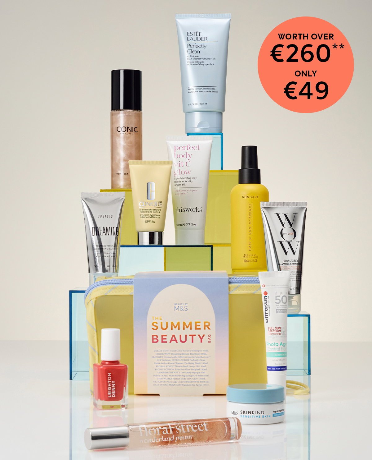 Contents of the M&S Summer Beauty Bag