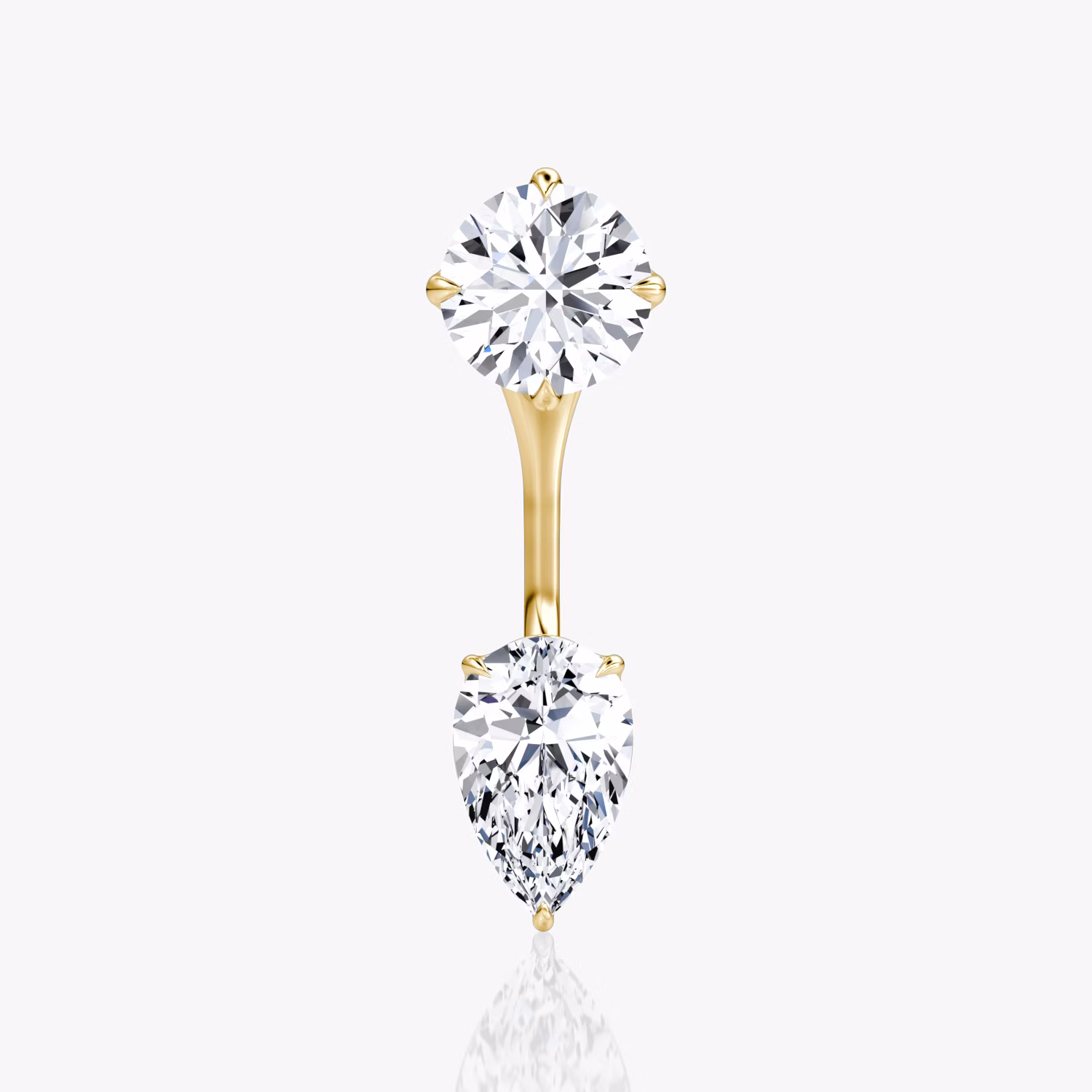 Solitaire Stud and Ear Jacket