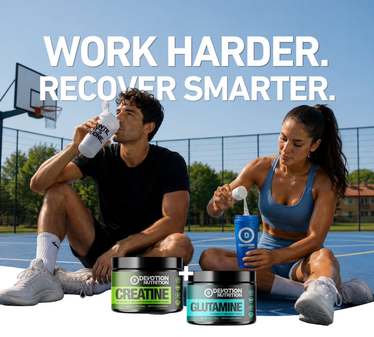 Creatine + Glutamine | Strength & Recovery Performance Bundle