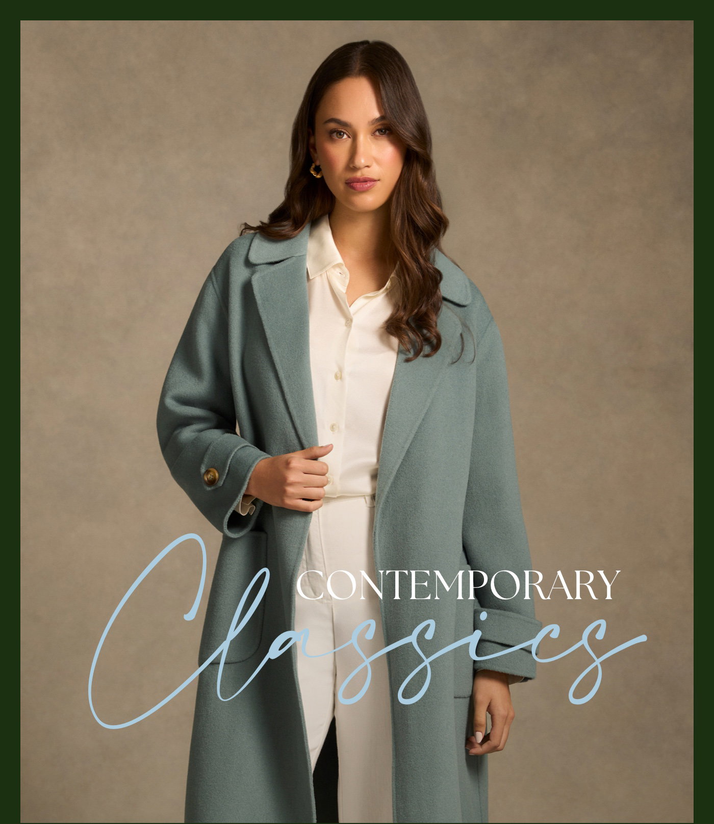 Shop The Wool Coat - Steel Blue