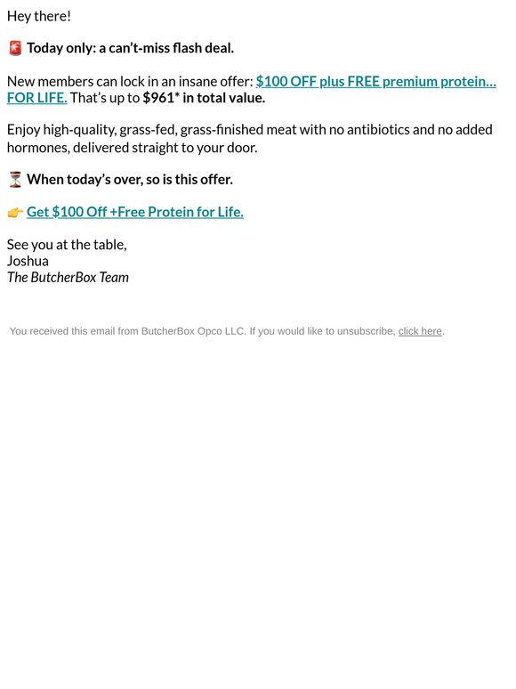 One day. One deal. Don’t miss out.