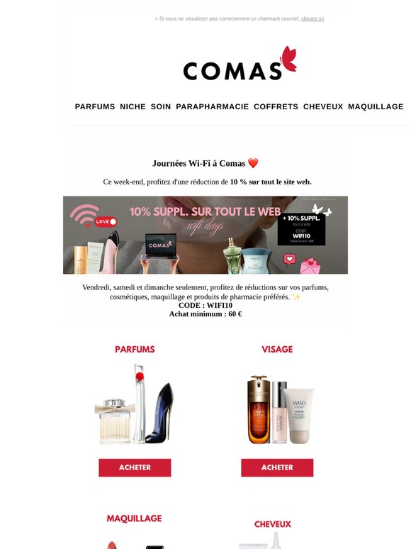 Code WIFI10 activé ✨