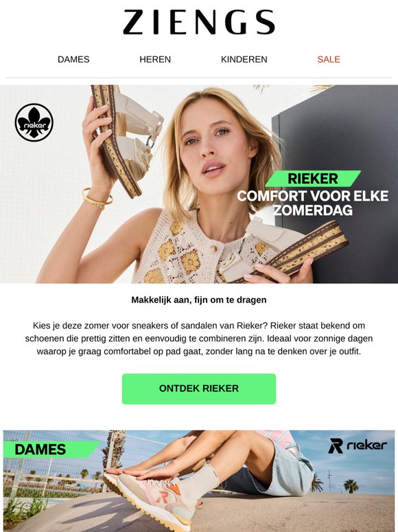Deze Rieker schoenen wil je de hele zomer aan