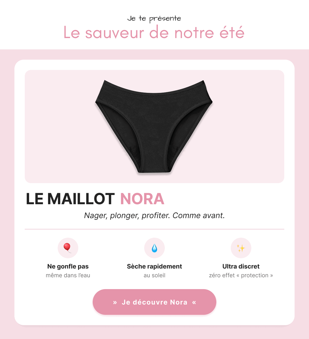 Maillot de bain menstruel Nora