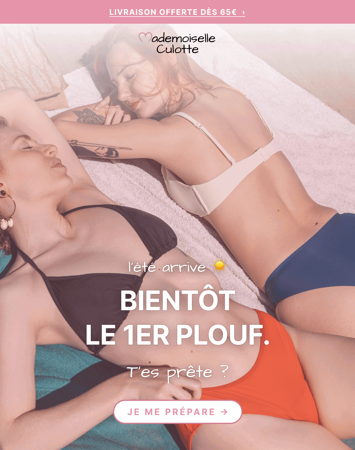 Prête pour le premier plouf ? 