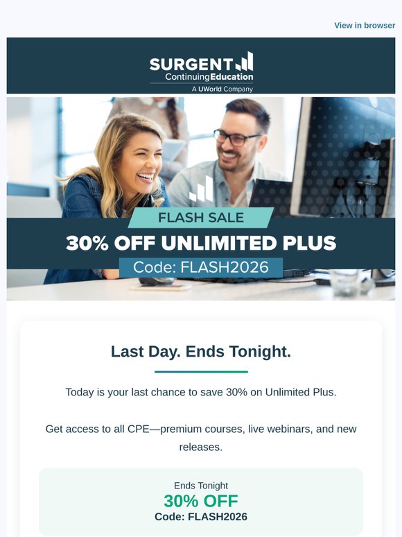 Last Chance: 30% Off Unlimited Plus Flash Sale Ends TONIGHT