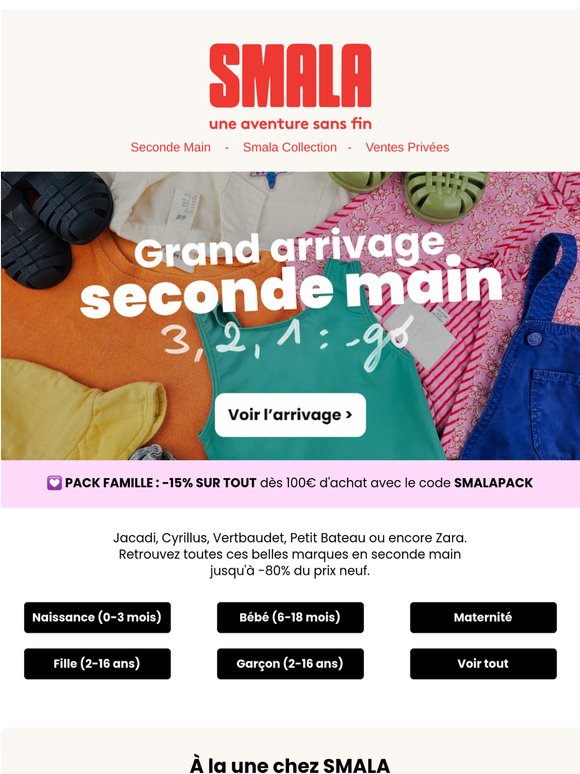 💛 Grand arrivage 2d main : jusqu'à -80% du neuf