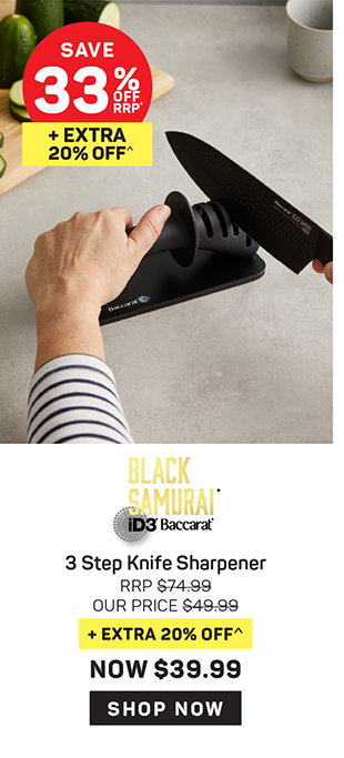 Baccarat iD3 BLACK SAMURAI 3 Step Knife Sharpener
