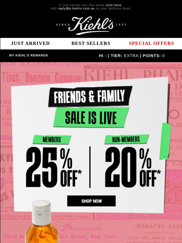 Friends & Family Sale Starts NOW!🎁