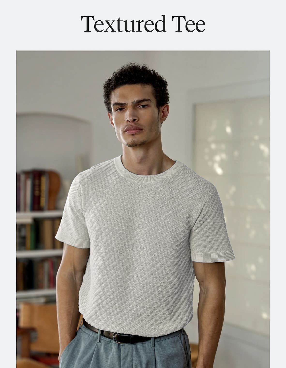 Riviera Knit Textured Tee