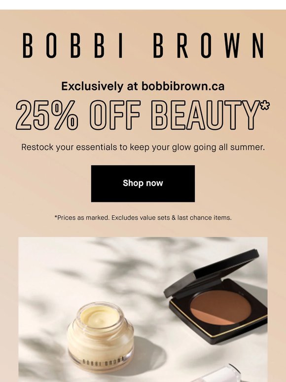 Stock up for the long weekend with 25% off makeup
