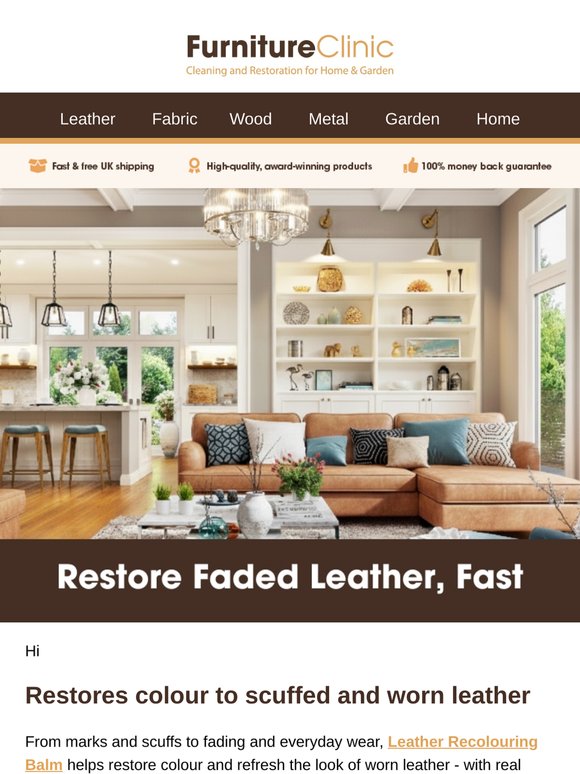 Restore Faded Leather, Fast