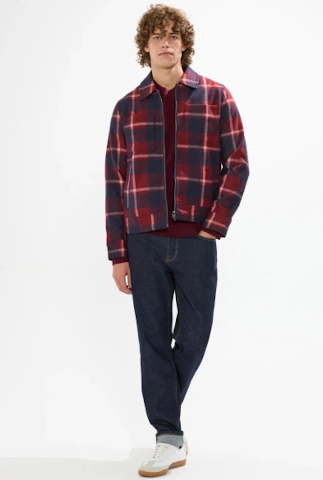 Victor Reversible Check Jacket