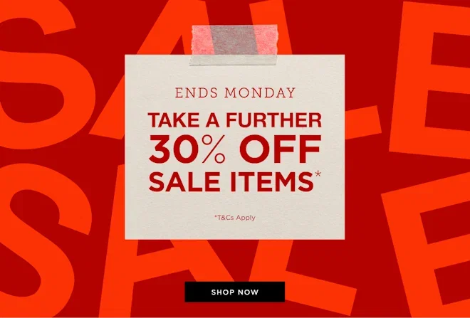 Take A Further 30% Off Sale Items