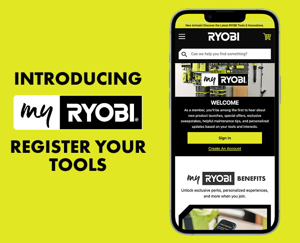 Introducing myRYOBI - Register your tools