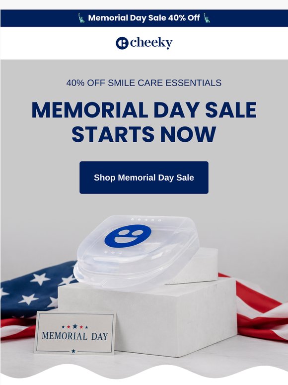 Memorial Day Sale Starts Now