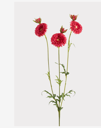 Pink Fake Gerbera Daisy Flower Spray - 26