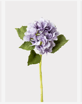 Small Antique Lavender Hydrangea Fake Flower - 19