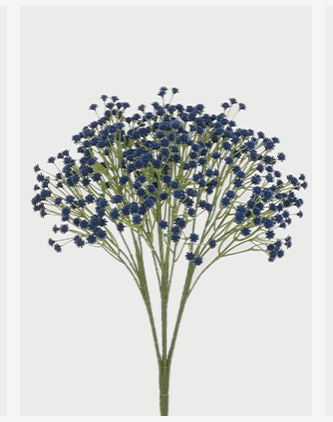 Blue Artificial Baby's Breath Flower Bush - 15