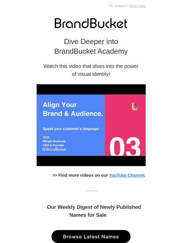 BrandBucket's Weekly Drop of Brandable Domains