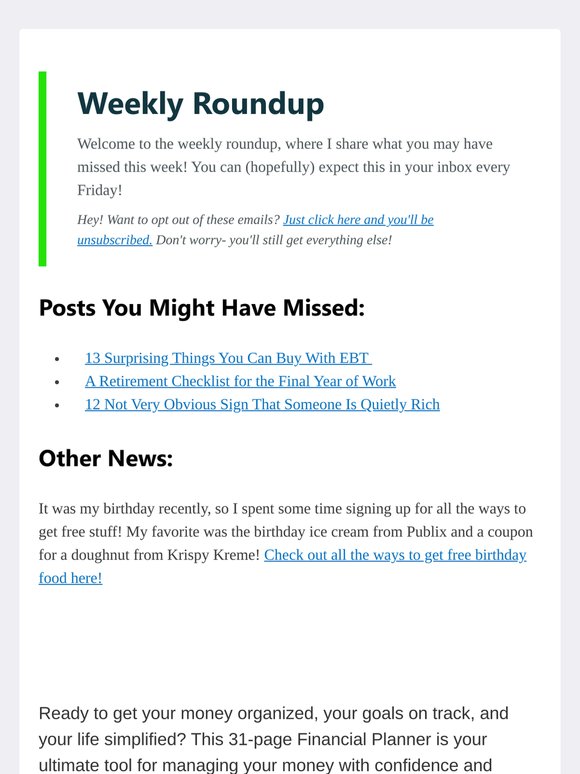 Weekly Roundup 05/15/26