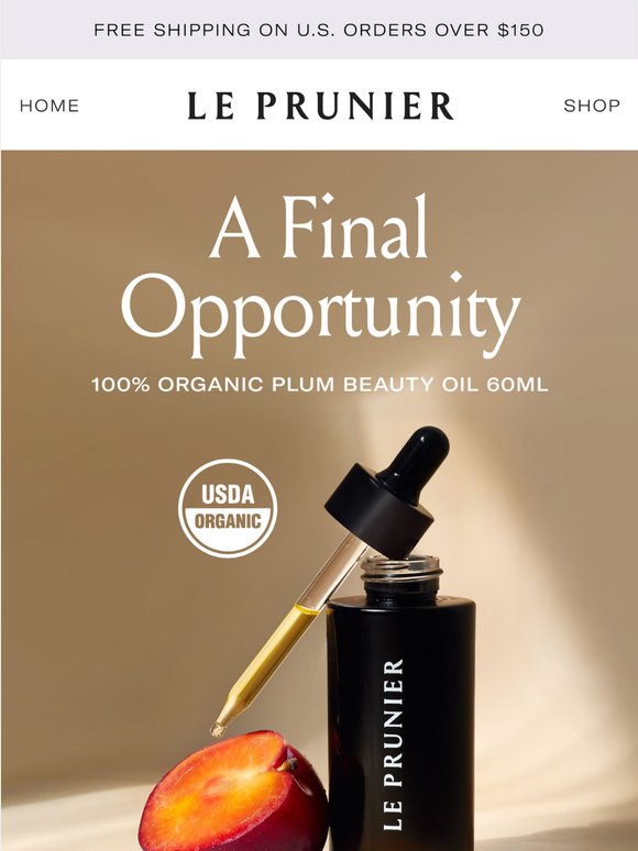 Last chance for the 60ml