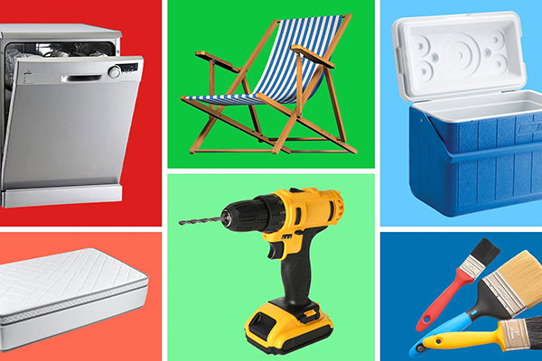 Variety of products.