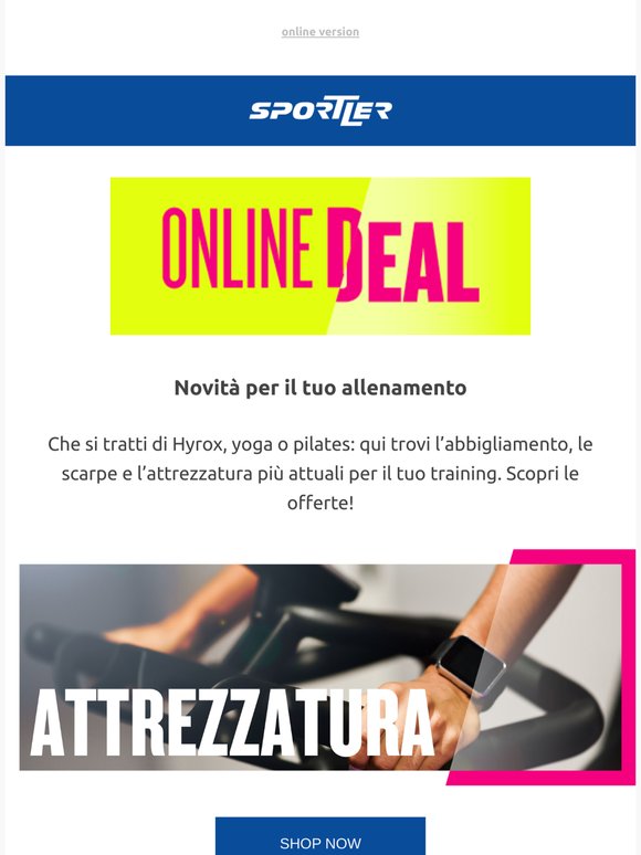 Top offerte training | Fino al -40%
