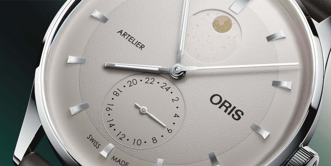 Close-up of ORIS Artelier Complication Watch Face