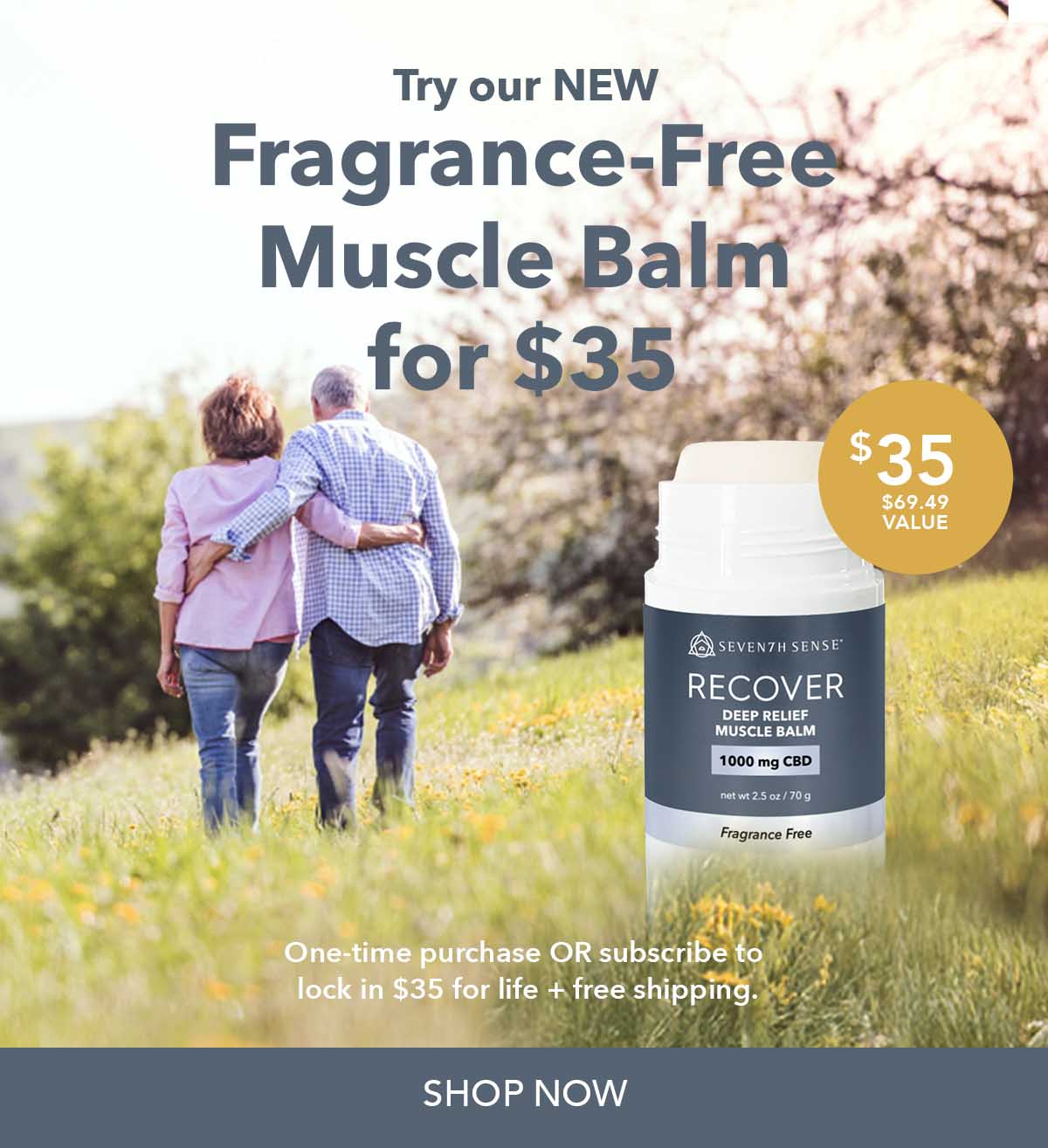 $35 Fragrance Free Muscle Balm
