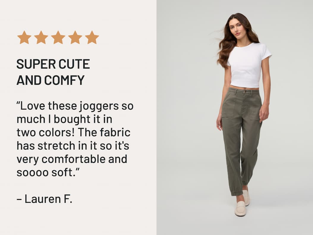 "The fabric has stretch in it so it's very comfortable and soooo soft.”