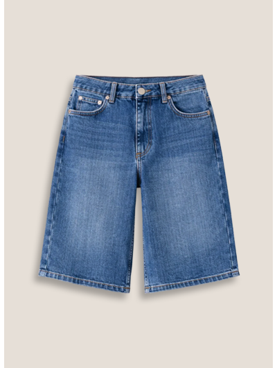 Britney Organic Cotton Stretch Denim Shorts