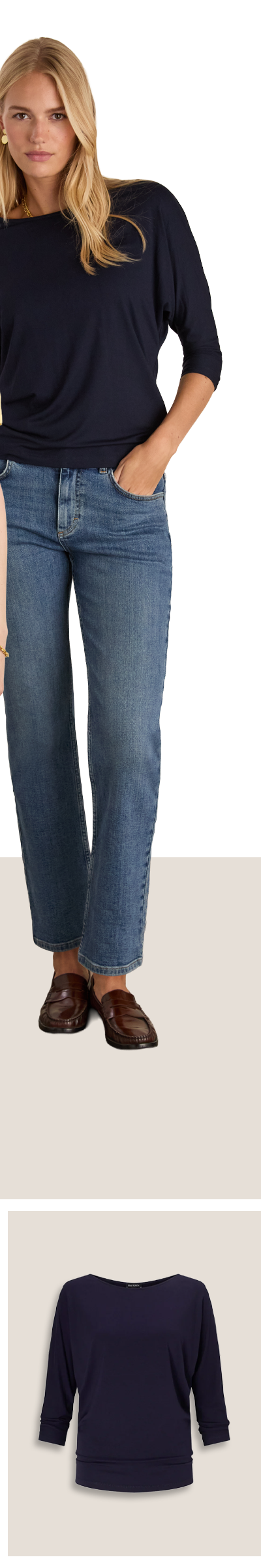 Spenser Relaxed Boat Neck Top