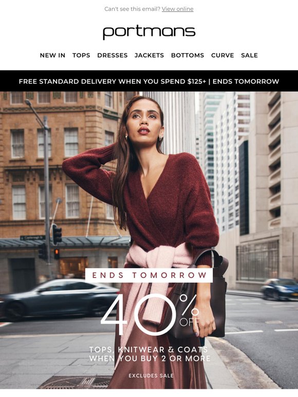 ENDS TOMORROW | 40% OFF